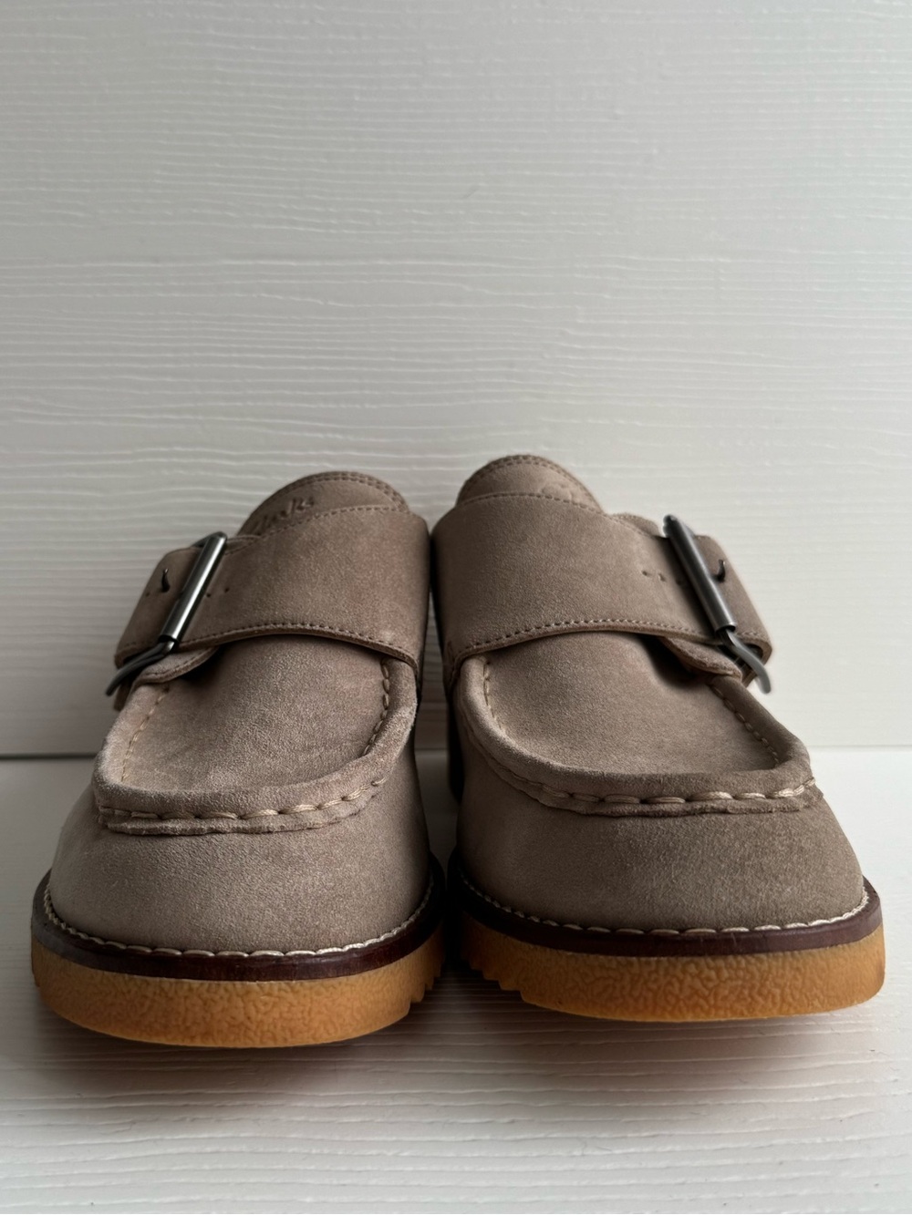 Clarks Eden Mid Monk Loafers in Beige | Size 9 - Picture 6 of 13